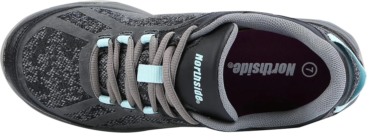Northside Womens Belmont Trek Hiking Shoes - Machine Washable Breathable with Quick Lace-up Anti-Fatigue Insole - Vacation Essentials Lightweight Rubber Traction Outsole