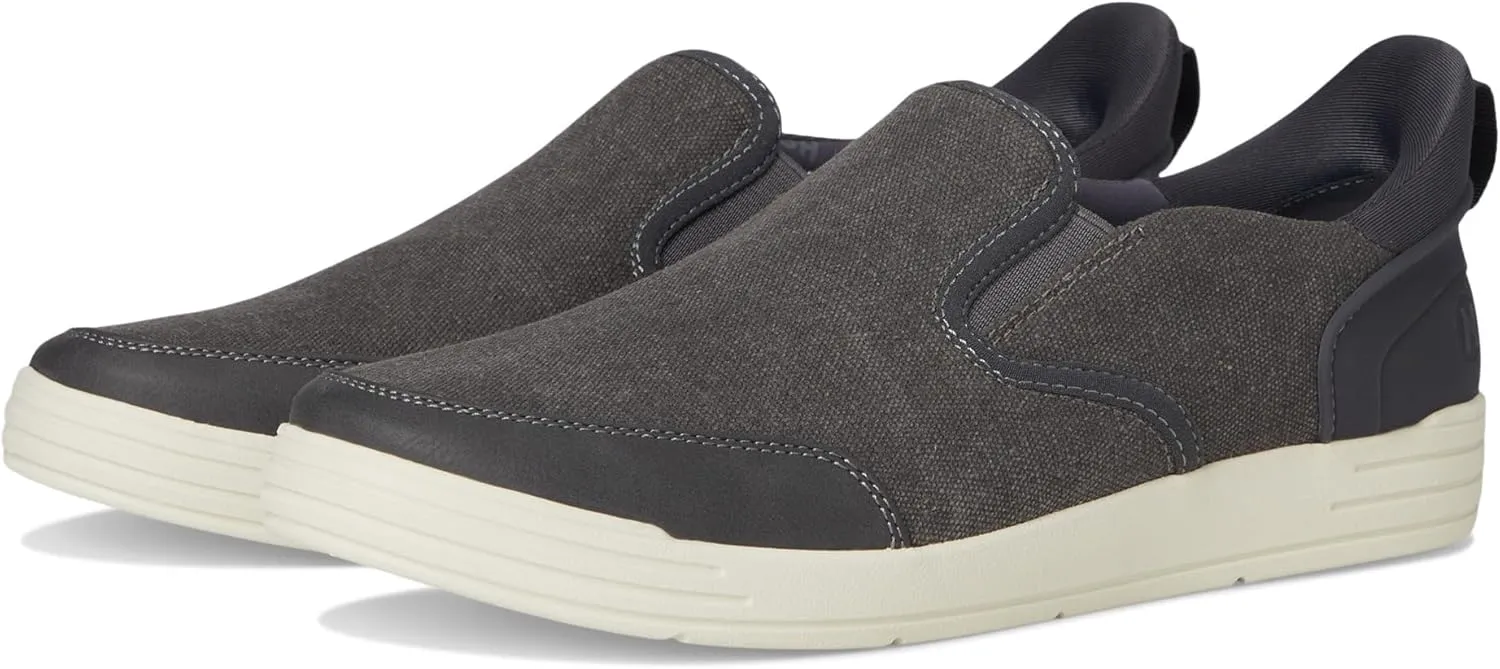 Nunn Bush Men's Kore City Walk Canvas Ez Moc Toe Slip-on Sneakers Easy Off Loafer