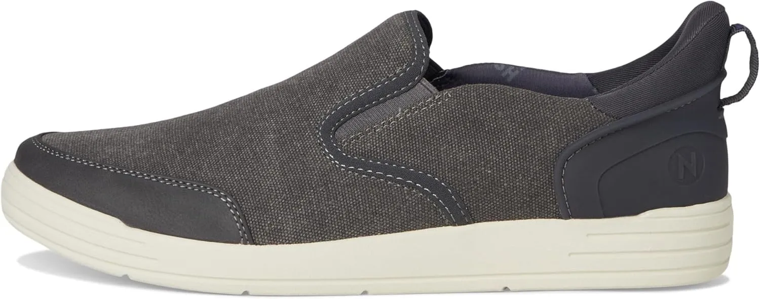 Nunn Bush Men's Kore City Walk Canvas Ez Moc Toe Slip-on Sneakers Easy Off Loafer