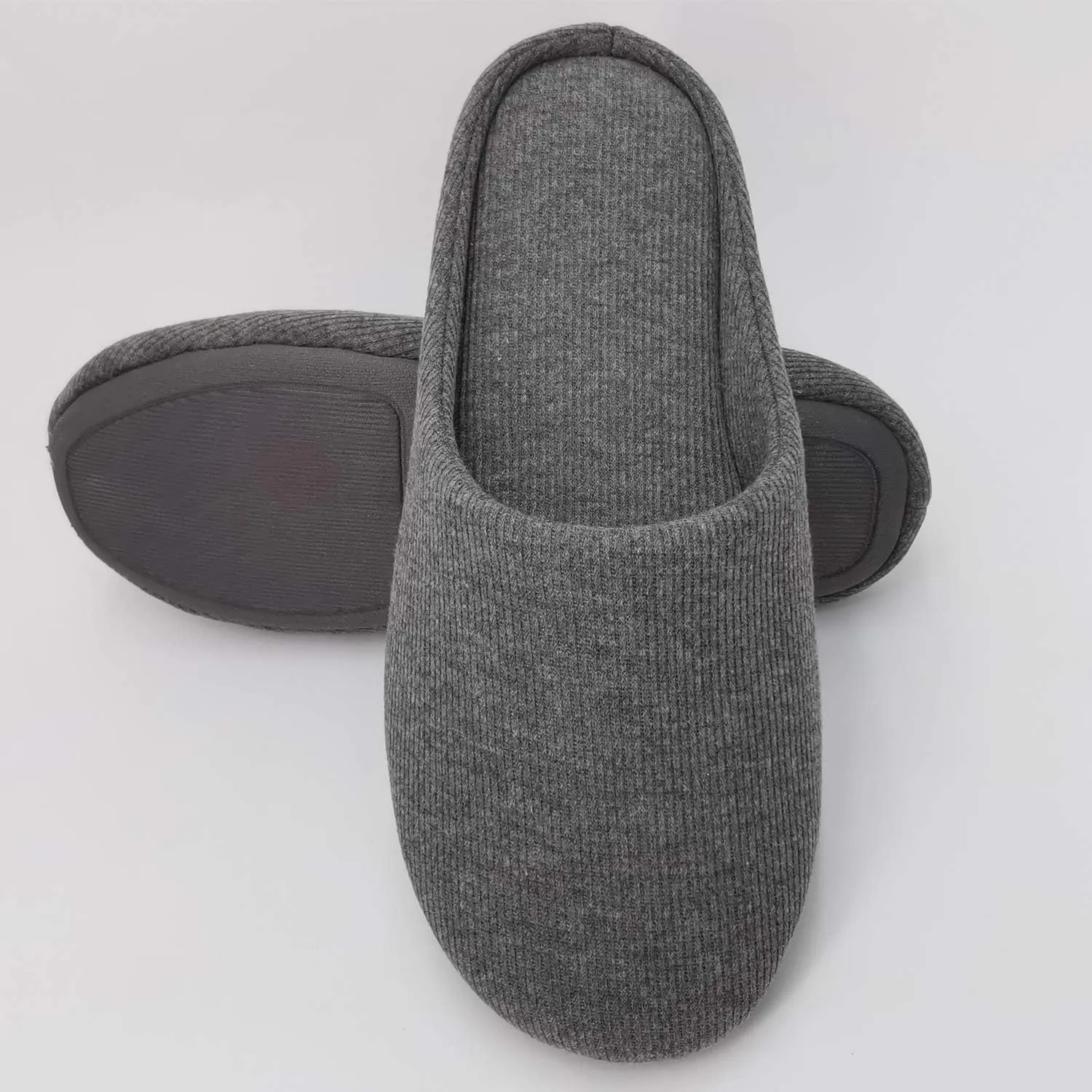 ofoot Women's Non-Slip House Slippers - Lightweight Cotton Memory Foam Indoor Slip-On, Machine Washable & Foldable Travel Design for Home, Yoga, Narrow/Wide Fit Options