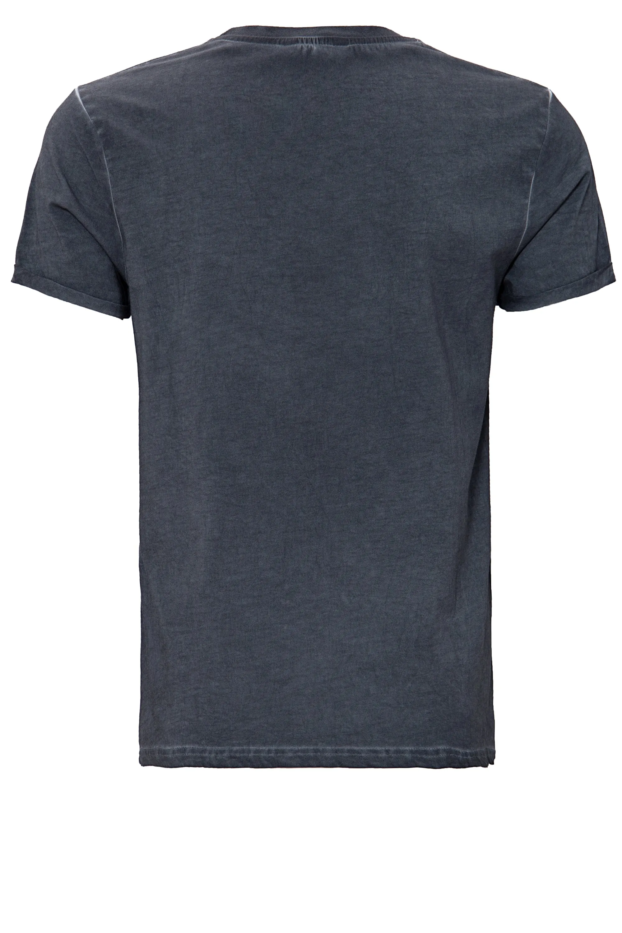 Oil Washed Print T-Shirt im Used Look «Loud & Fast»