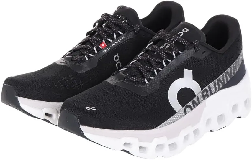 On Men's Cloudmonster 2 Sneaker, Black/Frost, 9