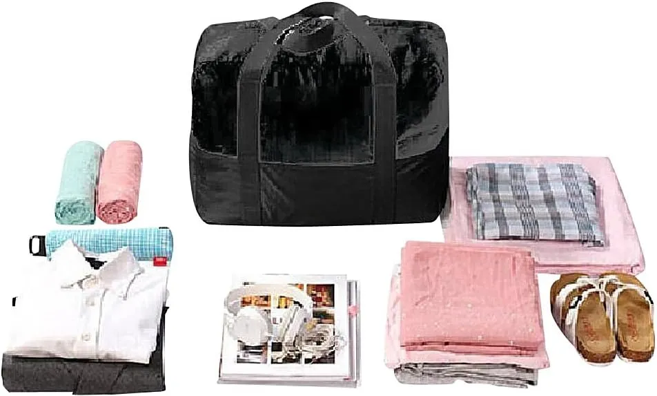 Pack n Fold Foldable Travel Duffel Bag (Black)