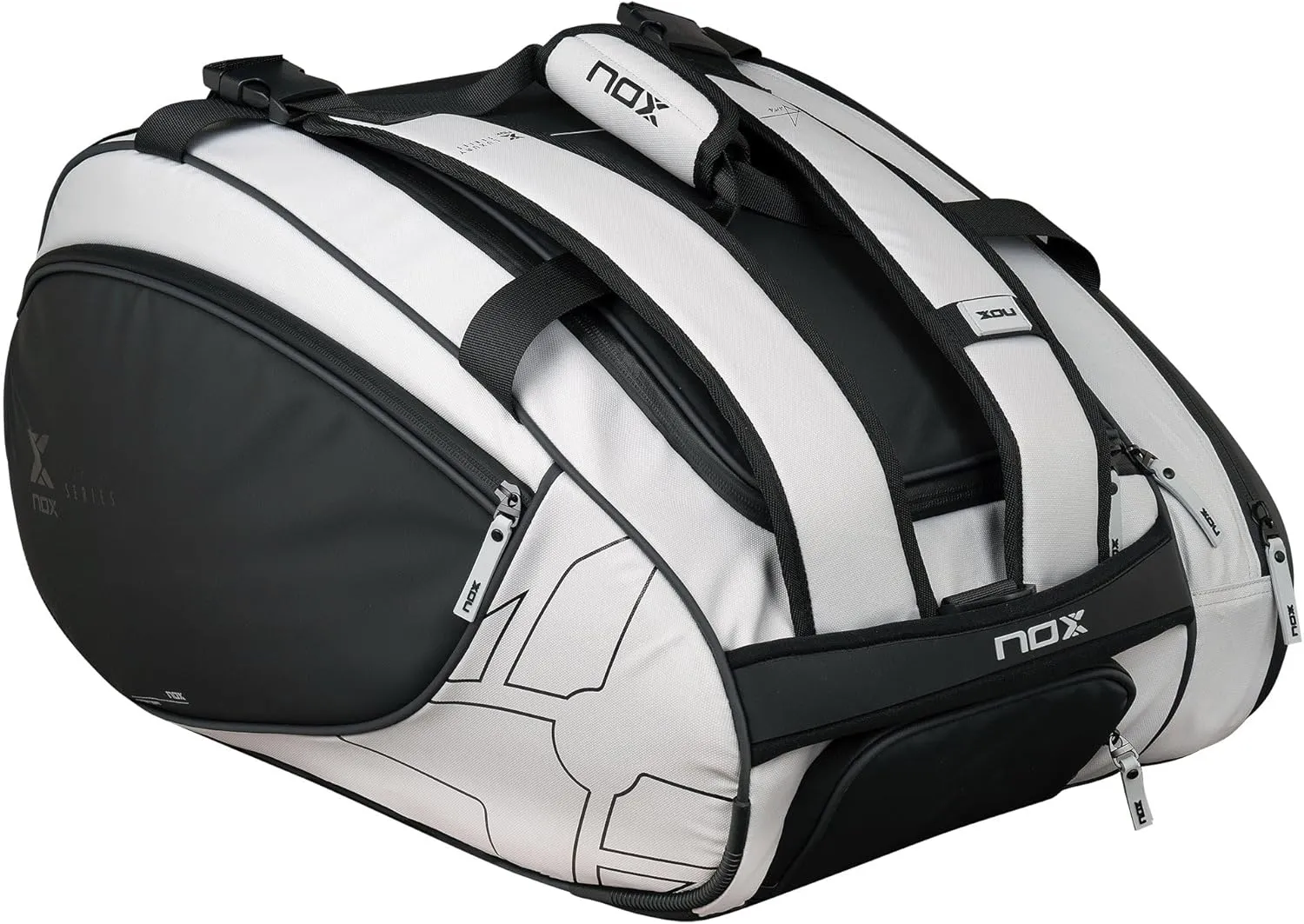 Padel Racket Bag Luxury Master Series 2025 | High-Performance Padel Bag for Men | NOX ThermoTech Thermal Compartment | Holds Up to 5 Padel Rackets & Accessories | Design w/Ventilated Shoe Compartment