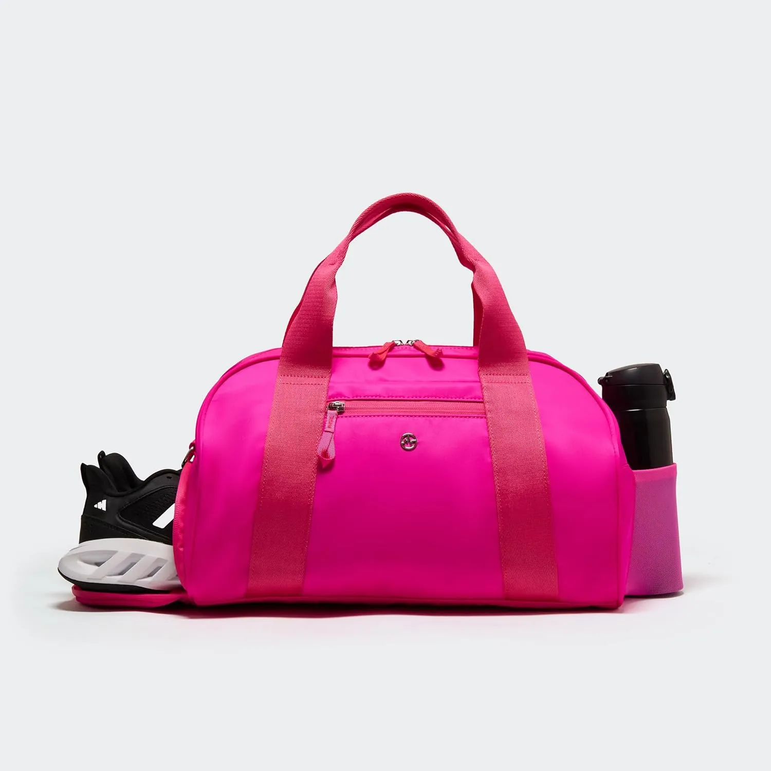 Pander 23L Small Gym Duffel Bag with Shoe Compartment, Versatile Gym and Travel Companion, Spacious, and Organized - Ideal for Active Lifestyles (Sonic Pink)