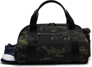 Pander 28L Large Gym Duffle Bag with Shoe Compartment, Fit for Travel, Weekend, Sports, Workout, Overnight.(Camo)