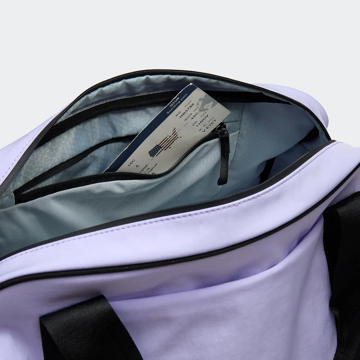 Pander 28L Large Gym Duffle Bag with Shoe Compartment, Fit for Travel, Weekend, Sports, Workout, Overnight.(Pale Purple)