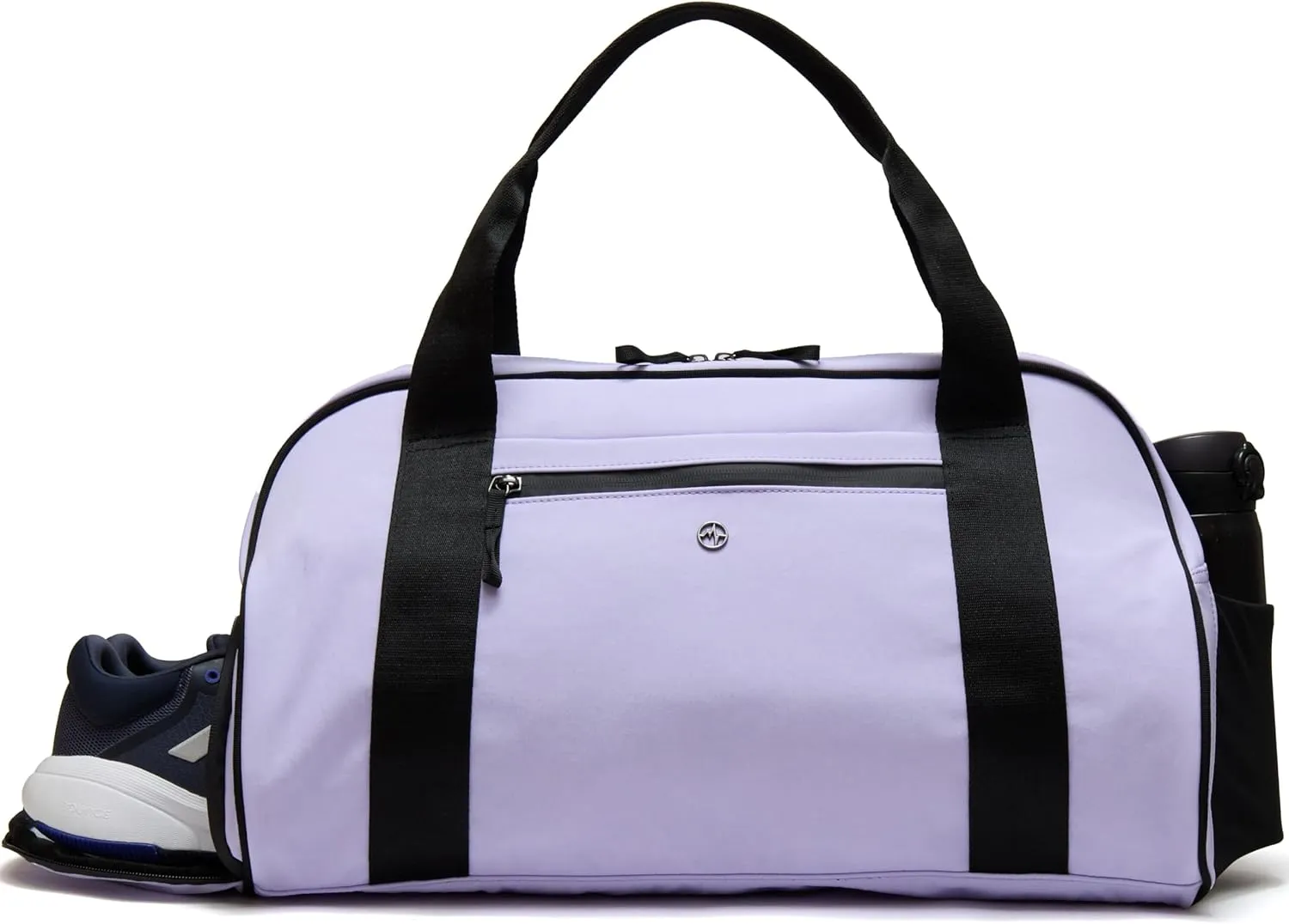 Pander 28L Large Gym Duffle Bag with Shoe Compartment, Fit for Travel, Weekend, Sports, Workout, Overnight.(Pale Purple)
