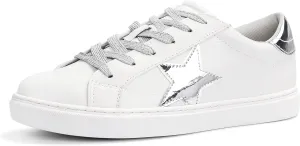 PARTY Women's Fashion Star Sneaker Lace Up Low Top Comfortable Cushioned Walking Shoes