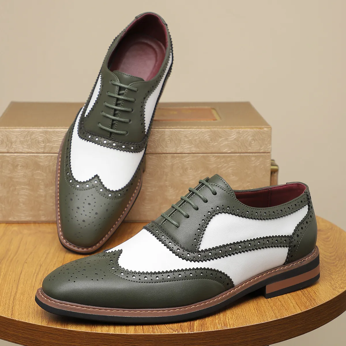 Perforated Slip-On Oxfords