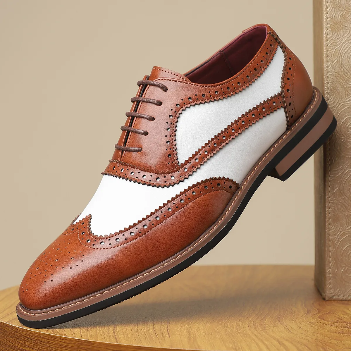 Perforated Slip-On Oxfords