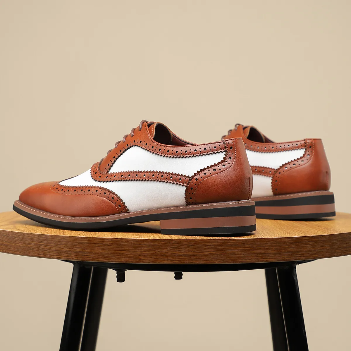 Perforated Slip-On Oxfords