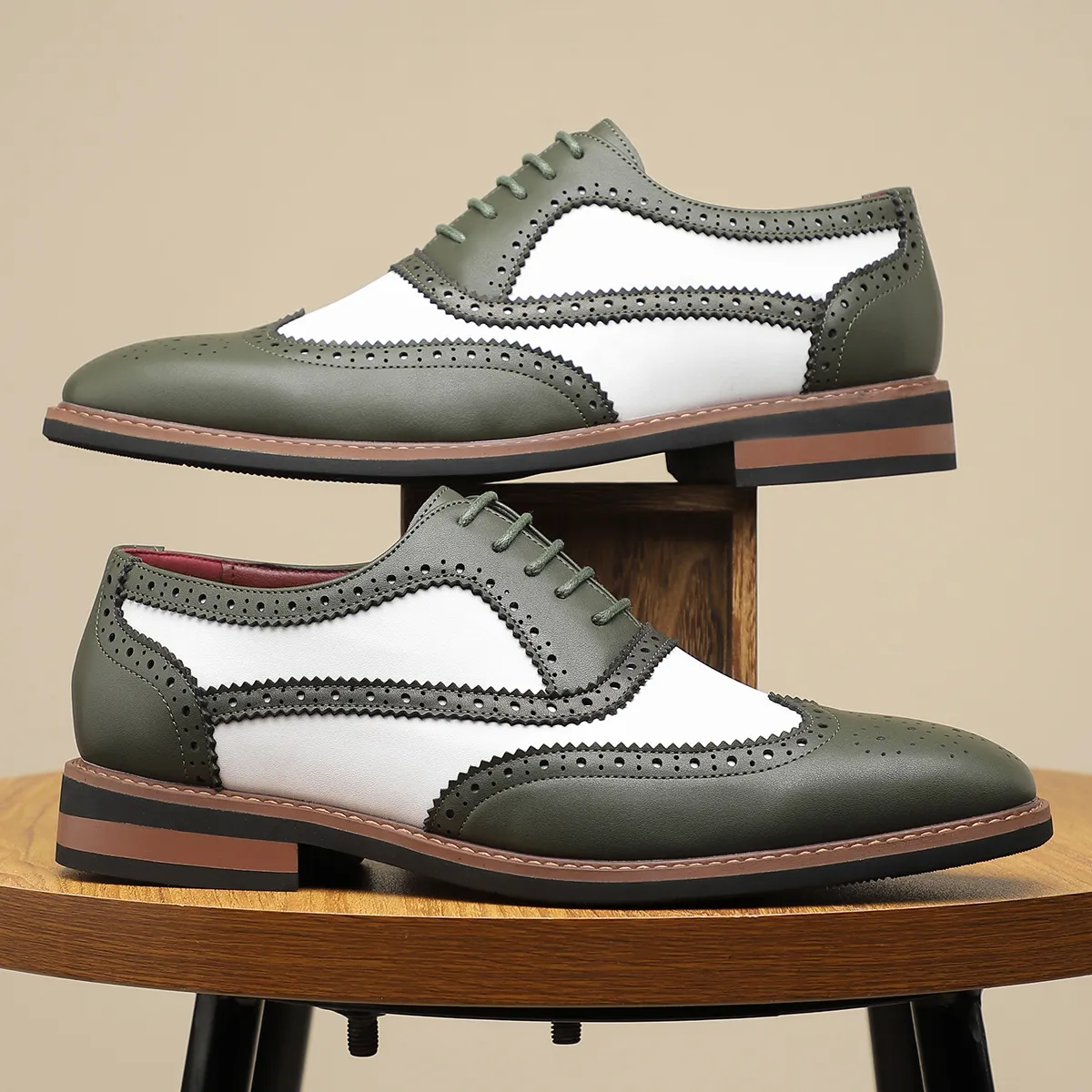 Perforated Slip-On Oxfords