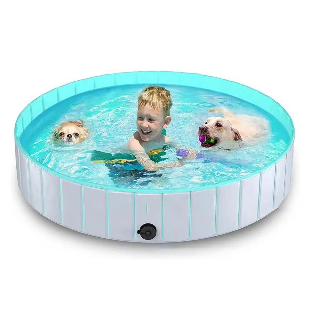 Pet Swimming Pool Foldable Portable Pool for Dogs or Kids Outdoor Summer Play