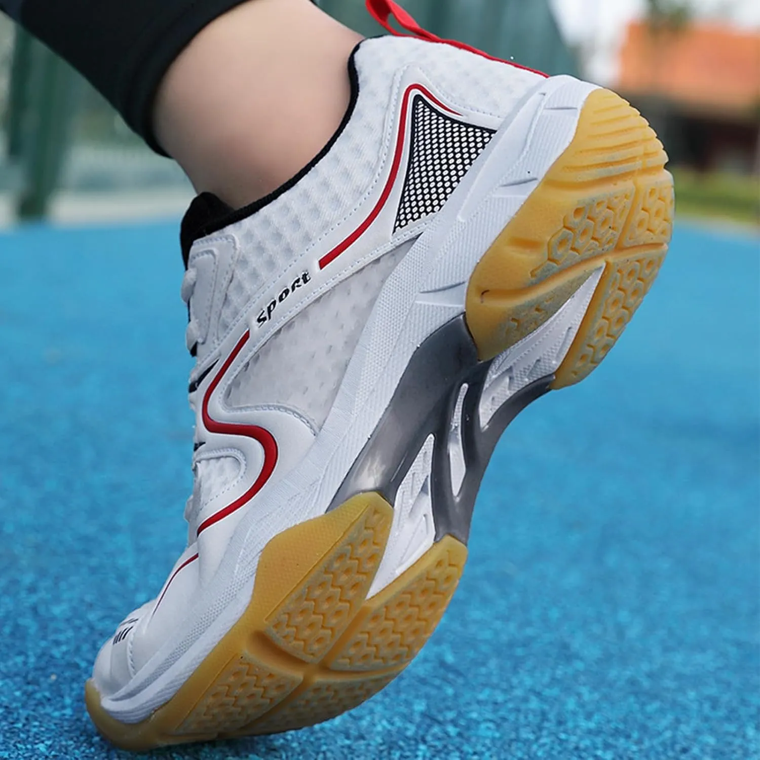 Pickleball Shoes for Mens Badminton Shoes Sneakers for All Court Racquetball Athletic Shoes Outdoor Indoor