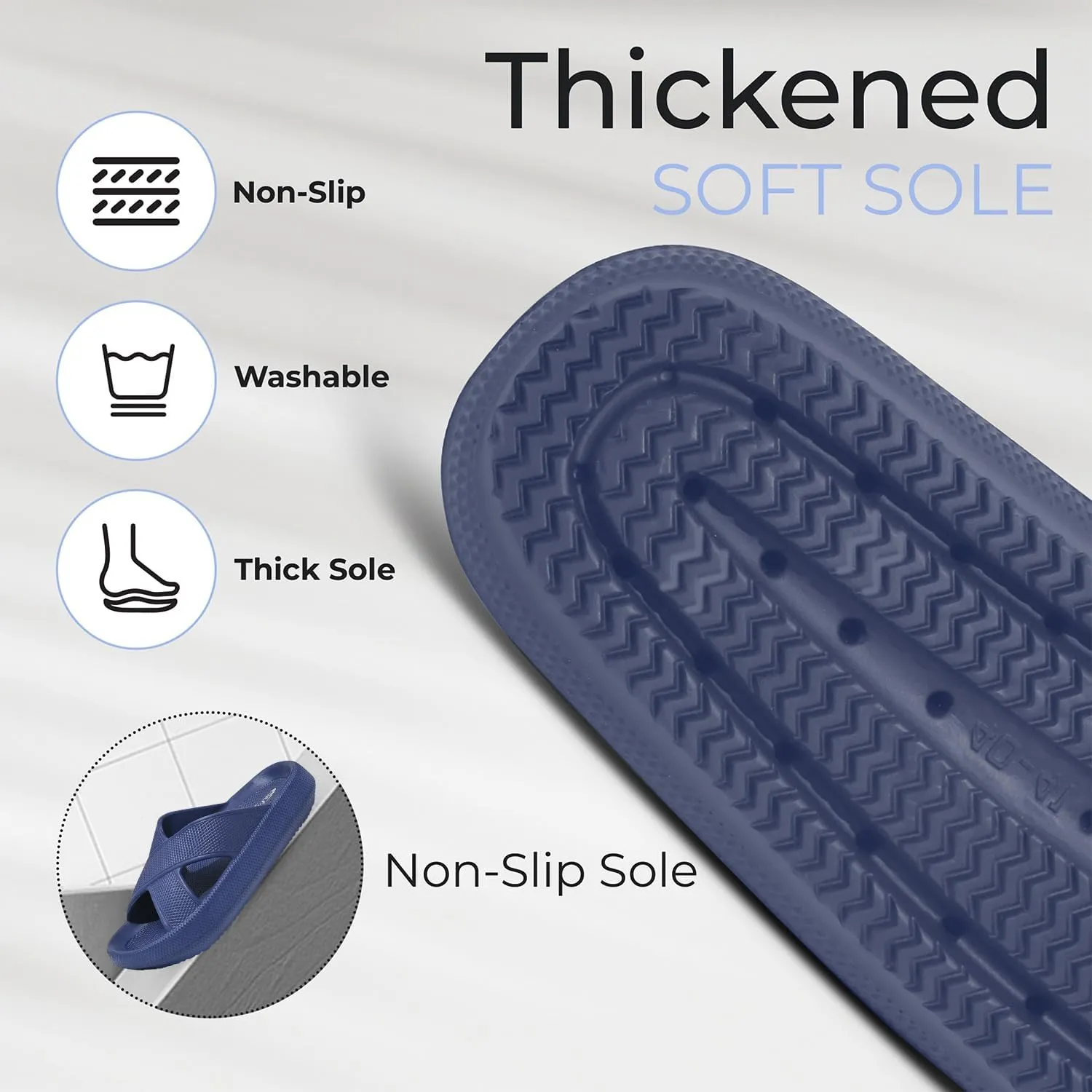 Pillow Slippers for Women and Men - Anti-Slip, Breathable House Shoes with Cross Strap Design, Cushioned Thick Sole for Ultimate Comfort and Versatility