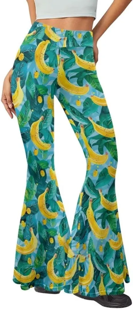 Pinupub Women Bootcut Yoga Pants Tummy Control High Waisted Wide Leg Casual Flared Leggings