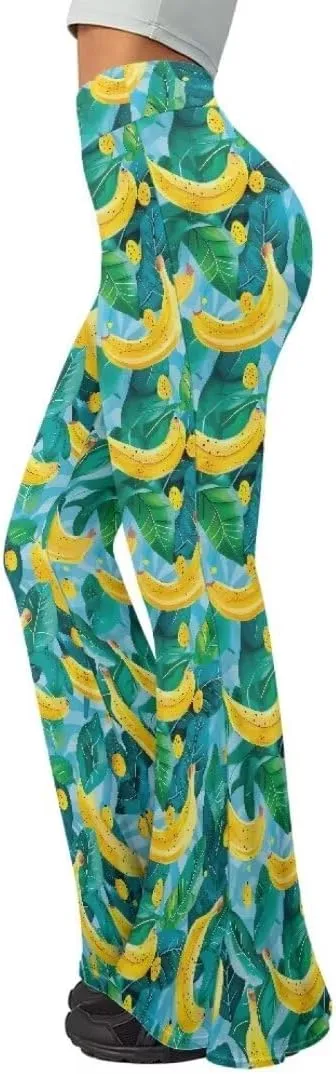 Pinupub Women Bootcut Yoga Pants Tummy Control High Waisted Wide Leg Casual Flared Leggings