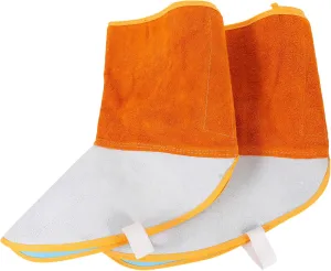 POPETPOP 1Pair Welding Protective Cover Wear Resistant Cowhide Foot Cover Lightweight Design for Scald Abrasion Protection Welding Shoes Protector for Working Environments