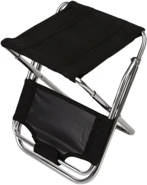 Portable Folding Camping Chair Lightweight Outdoor Stool for Fishing Picnics Travel Durable Design with Storage Bag for Beach Garden Hiking
