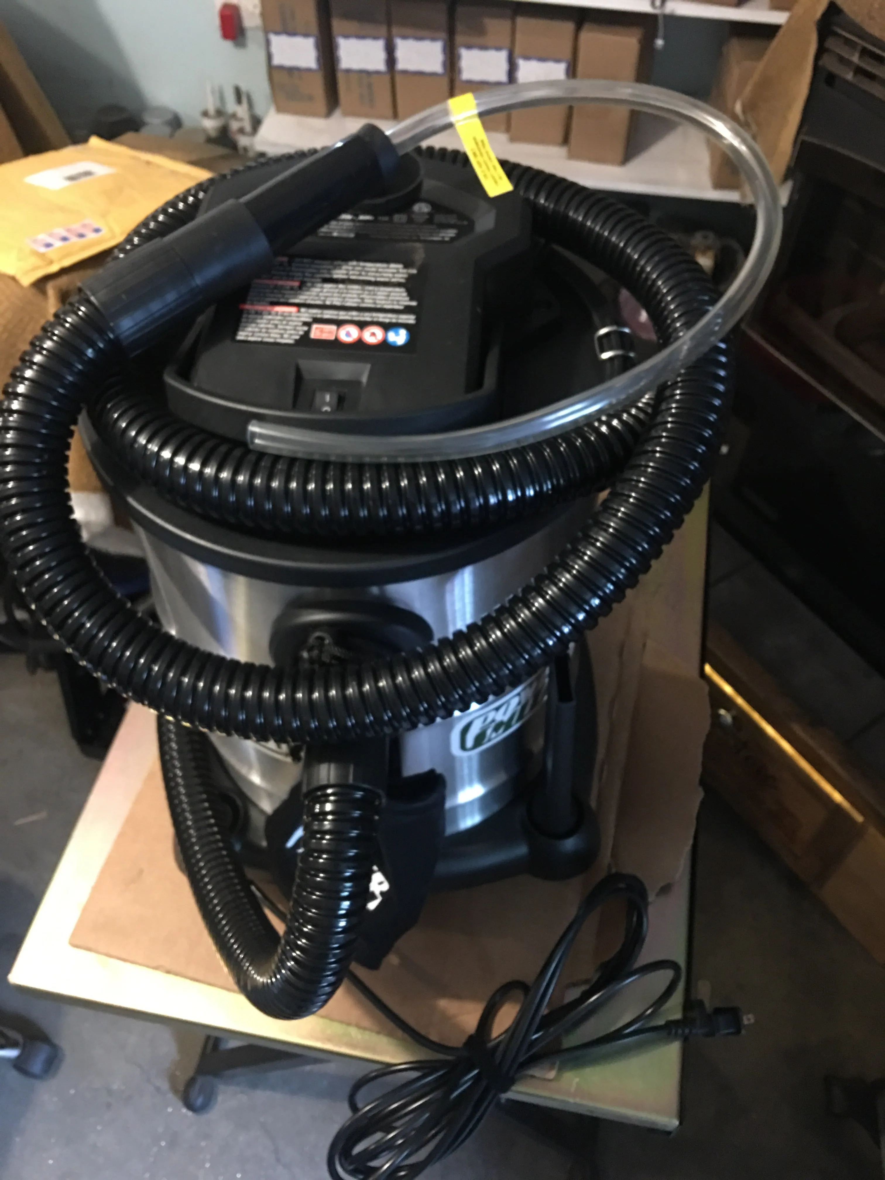 PowerSmith Ash Vac w/ Powerful 10 Amp motor- compact design- PAVC102- 5.2 Gal holds 4 Gal of Ash