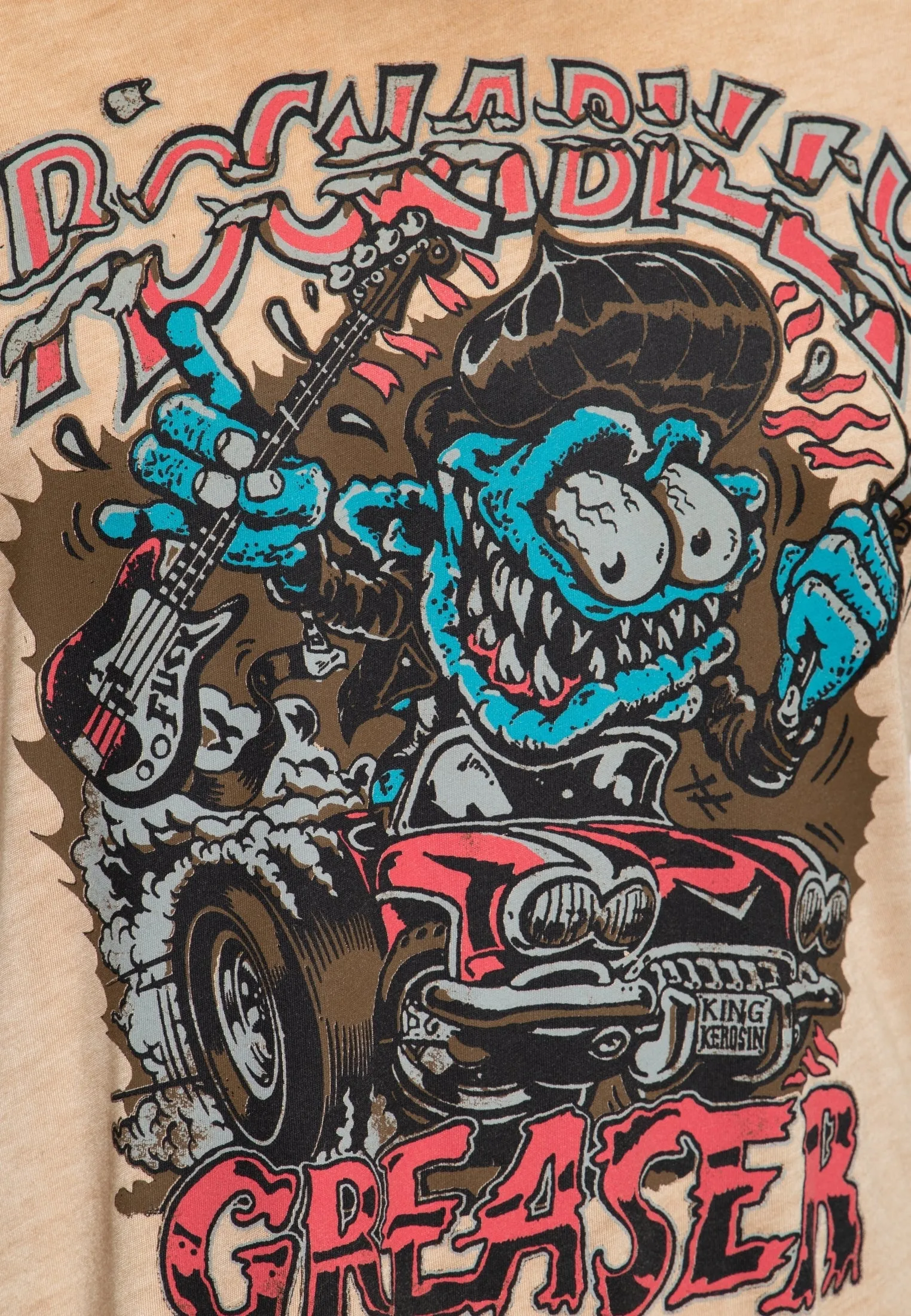 Printshirt «Rockabilly Greaser»