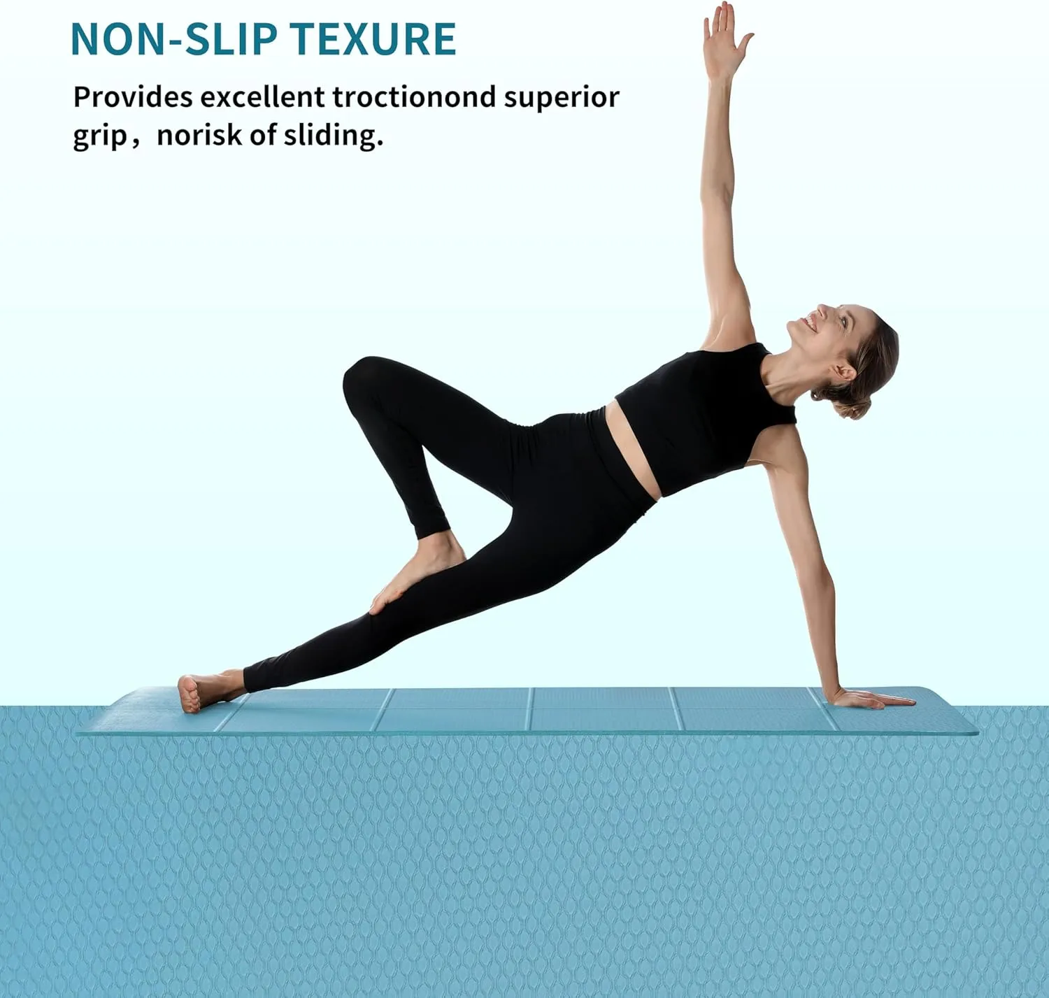 PROIRON Foldable 72“x24"x0.24”(6mm) TPE Yoga Mat,NOT PVC!!!-Folding Yoga Mat Thick for Home Workout & Travel, Eco-Friendly TPE Non Slip Yoga Mats with Storage Bag,Portable Yoga Mat for Home Gym, Pilates, Fitness,Stretching