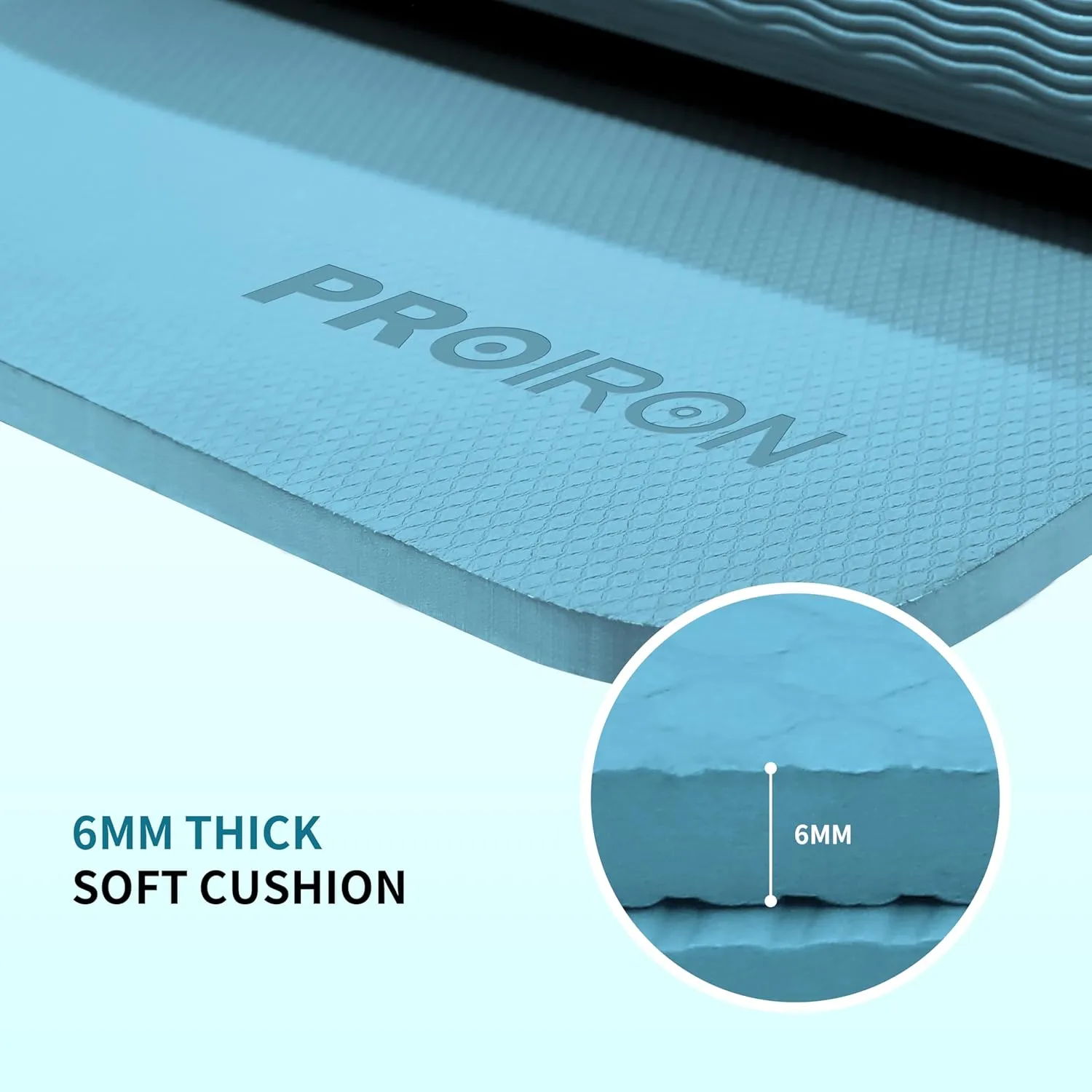 PROIRON Foldable 72“x24"x0.24”(6mm) TPE Yoga Mat,NOT PVC!!!-Folding Yoga Mat Thick for Home Workout & Travel, Eco-Friendly TPE Non Slip Yoga Mats with Storage Bag,Portable Yoga Mat for Home Gym, Pilates, Fitness,Stretching