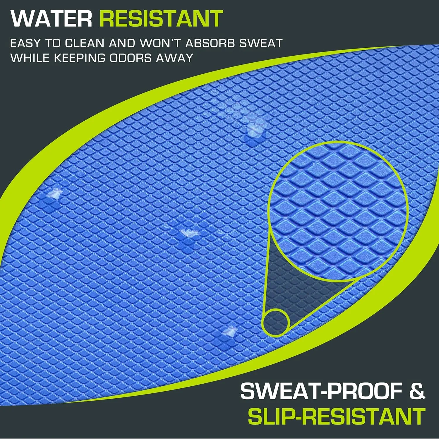 ProsourceFit Exercise Balance Pad – Non-Slip Cushioned Foam Mat & Knee Pad for Fitness and Stability Training, Yoga, Physical Therapy 15.5”x12.75”