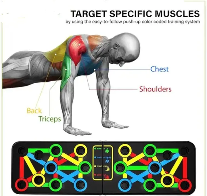 Push up board(30 Push-Up combination positions)