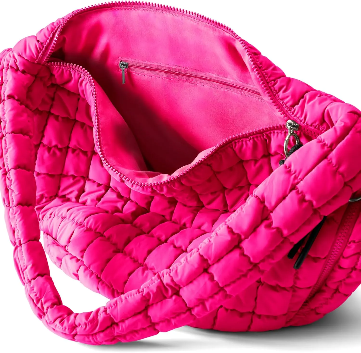 Quilted Tote Bag Large Quilting Cute Puffer Shoulder Bag Lightweight Quilted Padding Hobo Bag for Women Winter Fashion