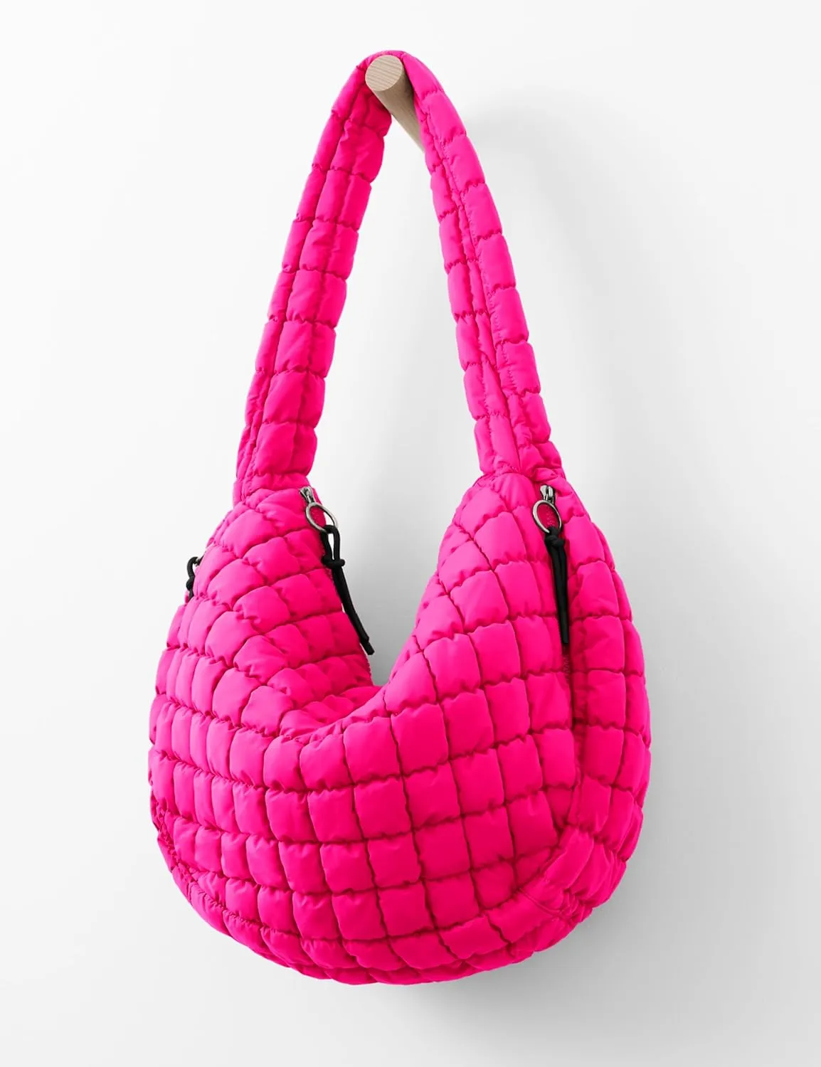 Quilted Tote Bag Large Quilting Cute Puffer Shoulder Bag Lightweight Quilted Padding Hobo Bag for Women Winter Fashion