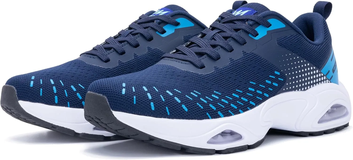 Quseek Mens Athletic Running Shoes Tennis Walking Sneakers Lightweight Breathable for Gym Jogging Sports US 7-13