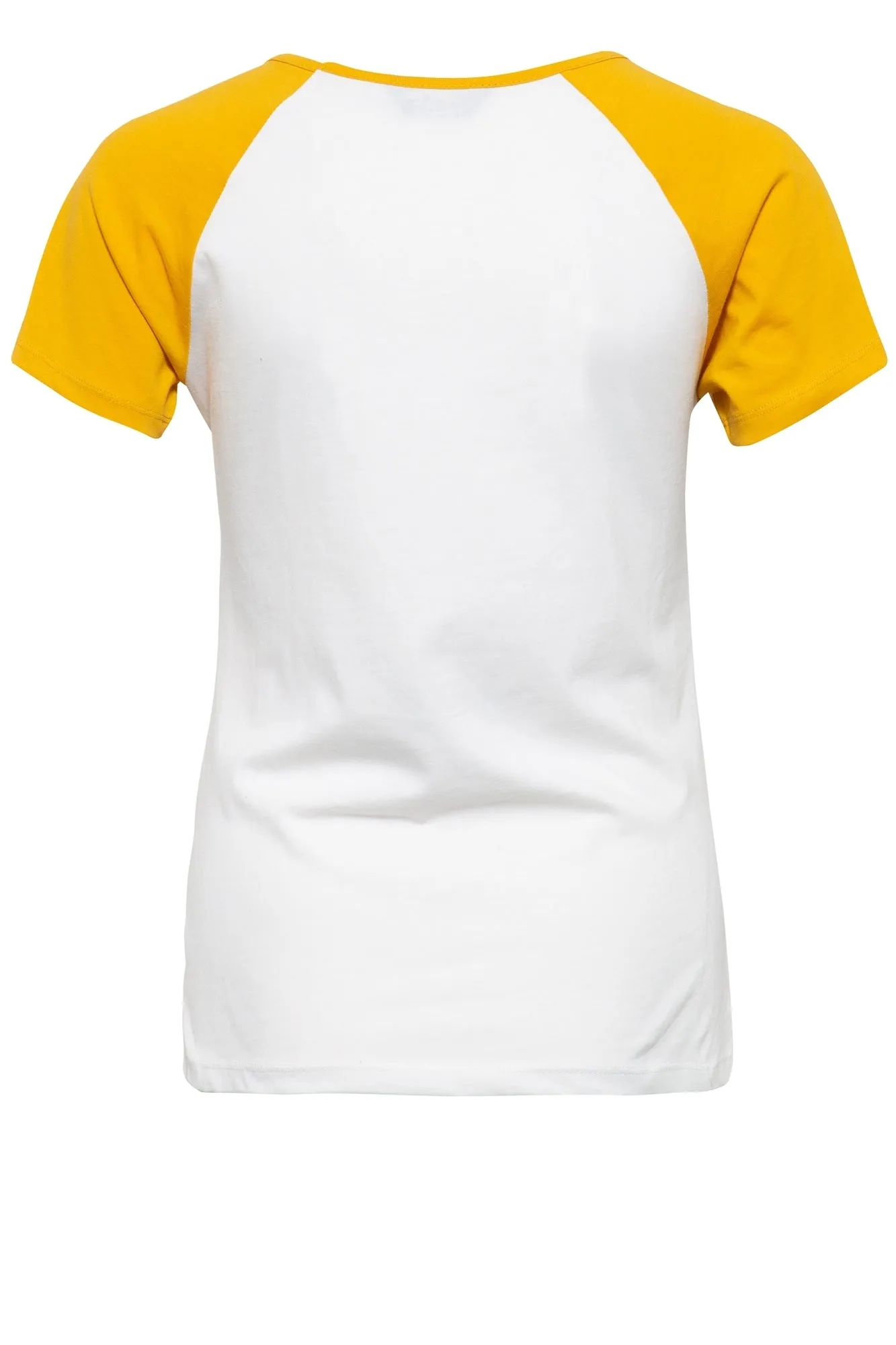 Raglan T-Shirt mit kontrastierenden Ärmeln und Frontprint «High Octane»