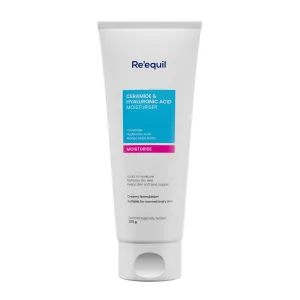 RE' EQUIL Ceramide Hyaluronic Acid Moisturiser Moisturizer For Face Barrier Repair Cream Long Lasting Hydration Suitable For Normal To Dry Skin 100G