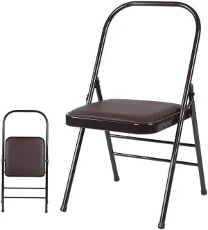 Recliners Chairs Folding Yoga Backless Standard Prop Practice Asana Activity Padded Foldable