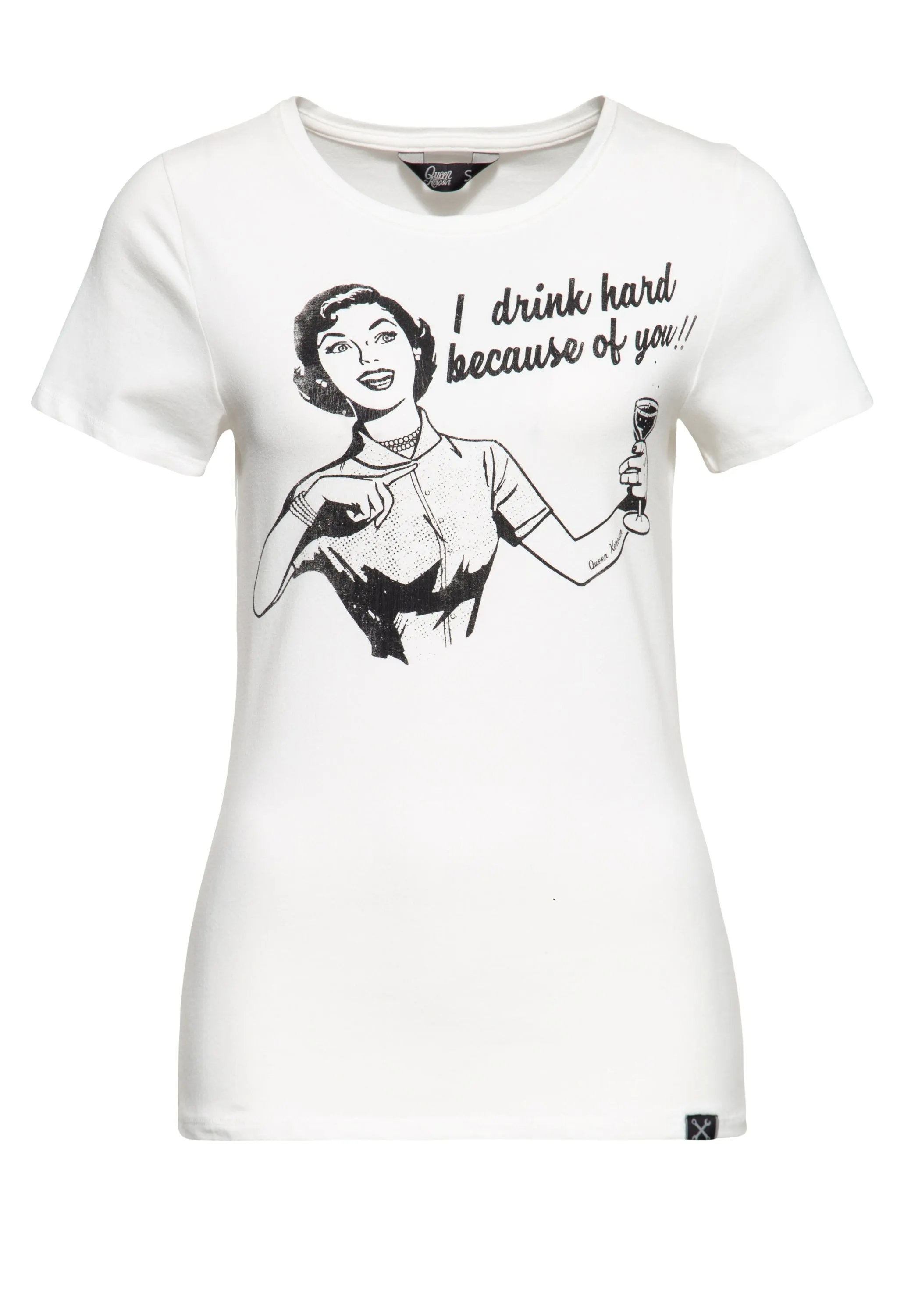 Retro T-Shirt «I drink hard»