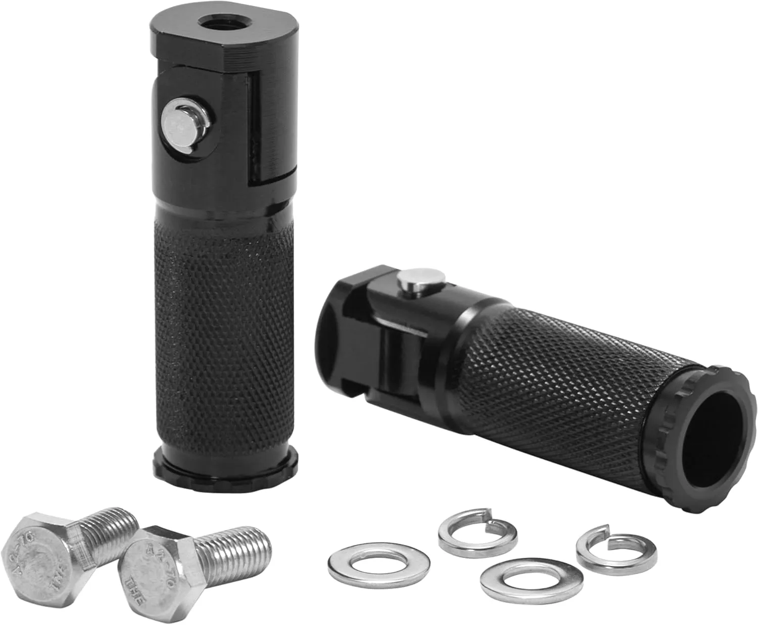 Retrospec Rev Ebike Foot Pegs, Aluminum Retractable Foot Rest Pedals for Electric Bikes Compatible with Retrospec Valen Rev 2 Ebikes
