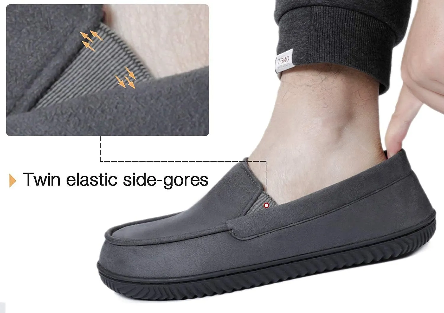 RockDove Men's Alexander Flannel Lined Loafer Slipper