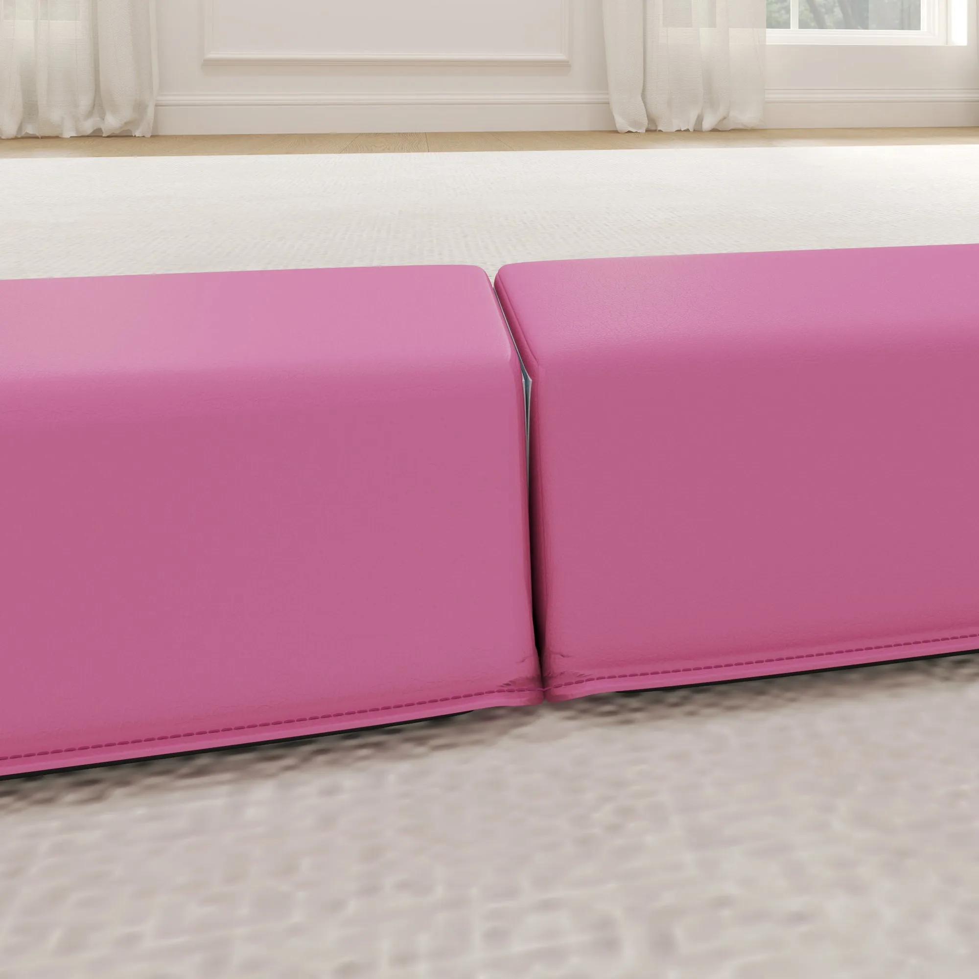 Rootz Balance Beam - Foldable Training Beam - Gymnastics Beam - Non-Slip Floor - 2.4m x 10cm x 6.5cm - Ideal for 3  Years, Up to 80kg