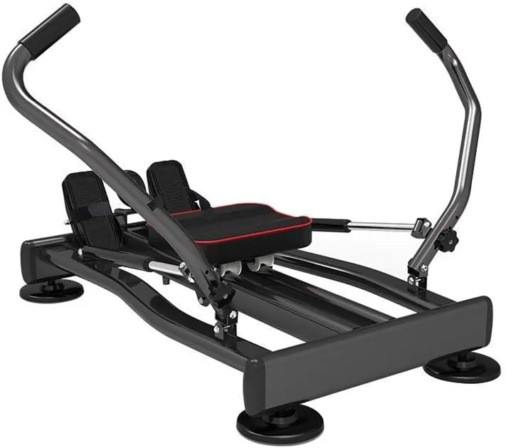 Rowing Machine Household Hydraulic Multi-Function Rowing Machine Adjustable Fitness Rowing Machine 360 Degree Rotation Fitness Exercise Equi