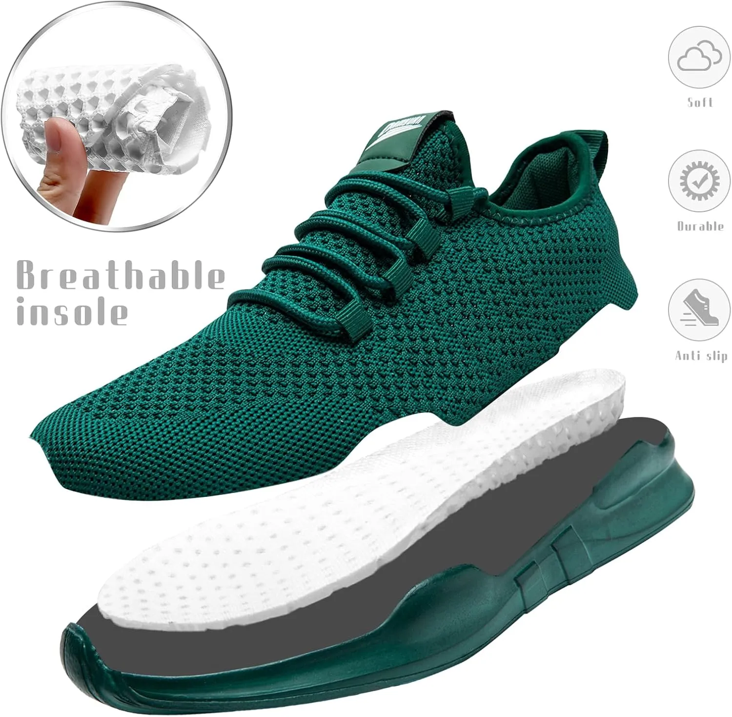 Running Shoes for Men Walking Tennis Fashion Sneakers Athletic Casual Workout Gym Breathable Lightweight Shoes