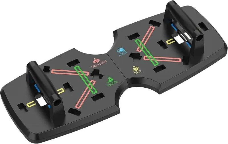 Rynx | 10-in-1 Portable Push Up Board with Foldable Push Up Bars for Strength Training