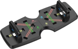 Rynx | 10-in-1 Portable Push Up Board with Foldable Push Up Bars for Strength Training