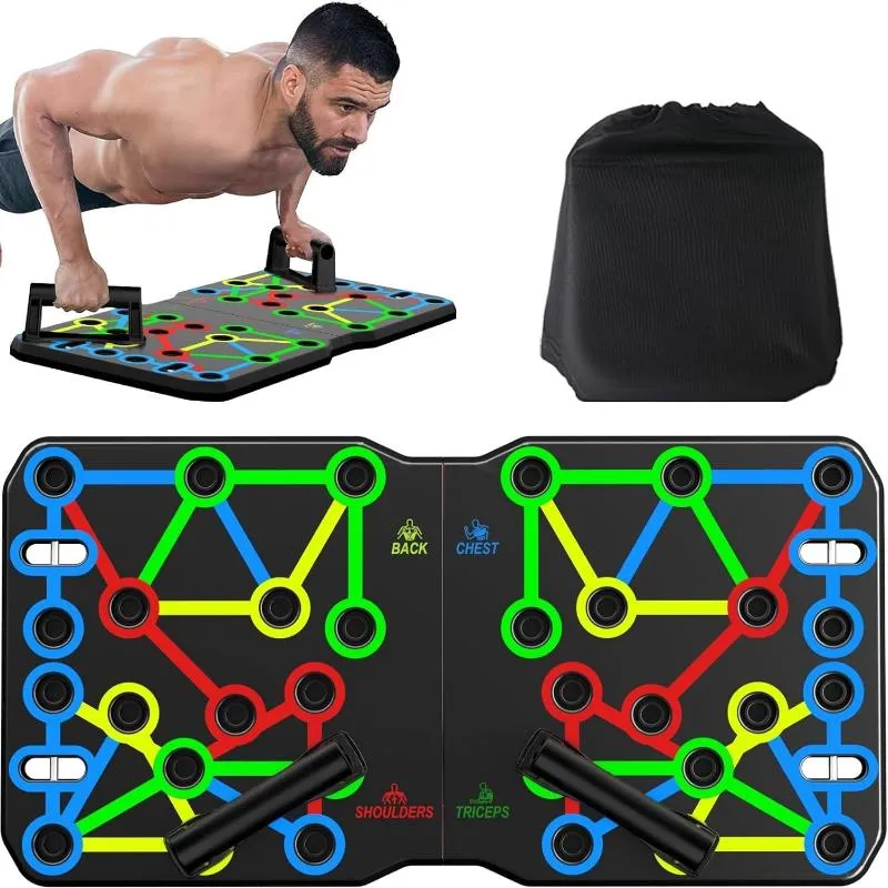 Rynx | 10-in-1 Portable Push Up Board with Foldable Push Up Bars for Strength Training