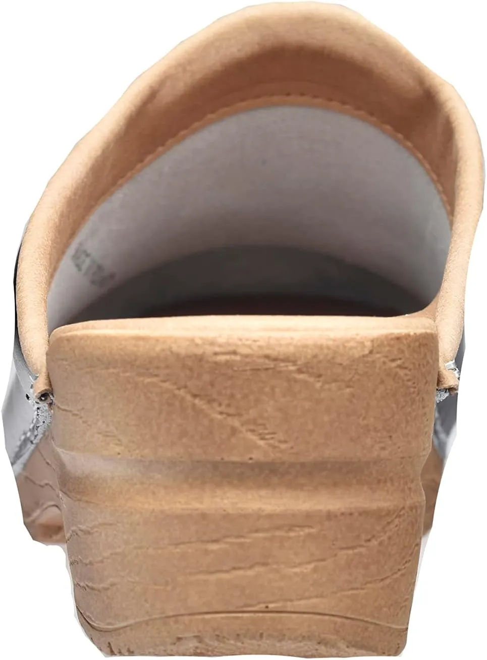 Sanita Sandra Open Clog Original Handmade Flexible Leather Clogs for Women Anatomically Shaped Foot Bed with Soft Foam
