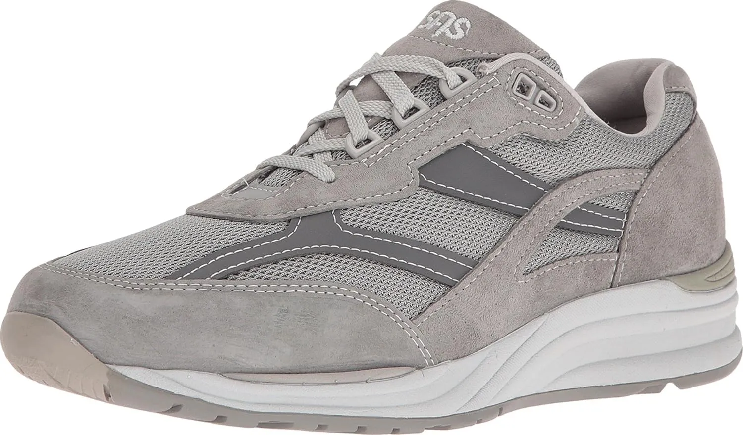 SAS Journey Mesh Comfort Walking Sneaker Gray 10 S - Slim (B)