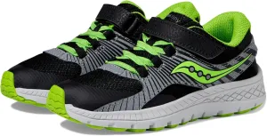 Saucony Velocer A/C Sneaker(Little Kid/Big Kid) Black/Green 3 Little Kid M