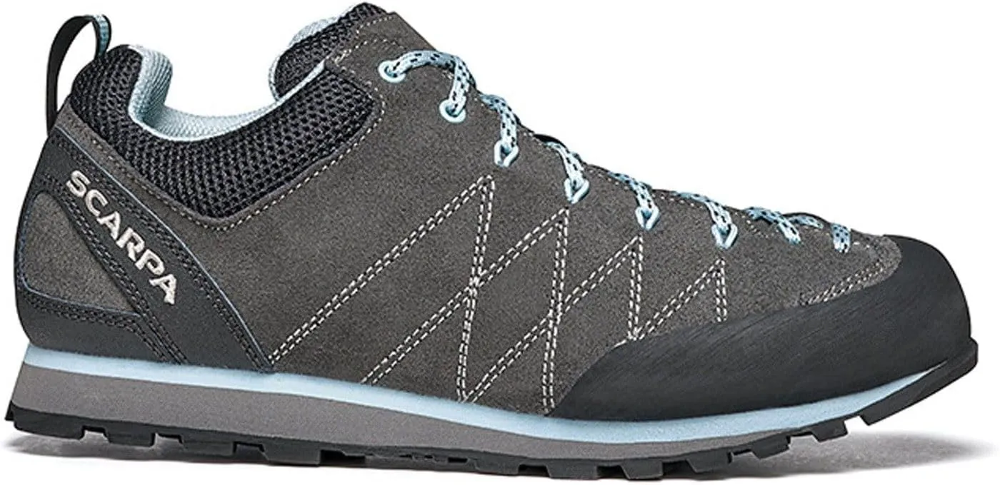 SCARPA Women's Crux Lightweight Suede Leather Approach Shoes for Hiking & Walking