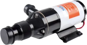 SEAFLO 01 Series Macerator Pump - 12V, 12 GPM (45 LPM) Open Flow, Self-Priming, Anti-Clog, Run-Dry, Heavy-Duty for RV, Boats, Yachts, Camper, & Marine – CE & Rohs Certified - 4-Year Warranty